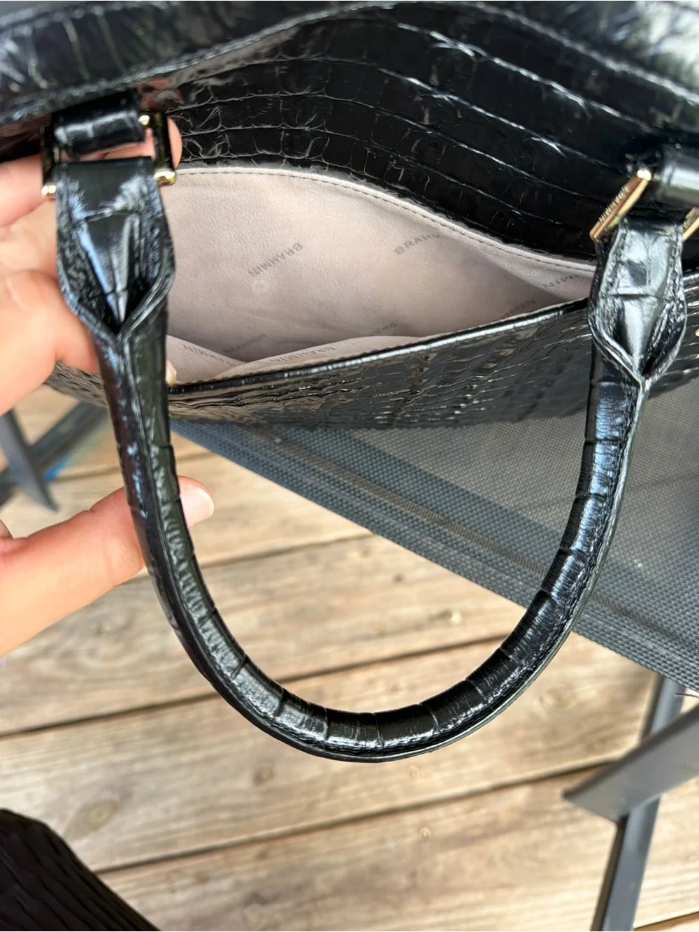 Brahmin Hudson la scala satchel